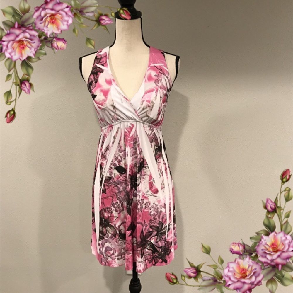 ‎Vanity tie dye v-neck dress